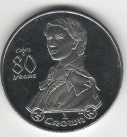 IsleOfManCoin1crown2006UNC80yearstoQueenElizabethIIOption3Alargecoin 1