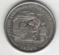 IslеOfManCoin1crown2000UNCLifeoftheQueenMotherVisittotheIsleofManTheGreatCoin 1