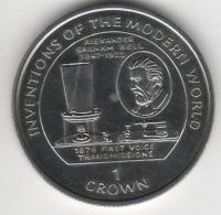 IsleOfManCoin1crown1996UNCInventionsABellTelephonyTheGreatCoin 1