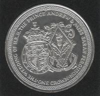 IsleOfManCoin1crown1986UNCWeddingCoatsofarmsTheGreatCoin 2