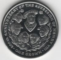 IsleOfManCoin1crown2009UNCHenryVIIITheGreatCoin 1