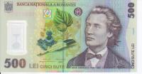 RomaniaBanknote500leiEminescu2005polymer0001