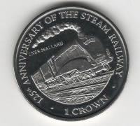IsleOfManCoin1crown1998UNCAtrainMallardTheGreatCoin 1