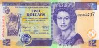 BelizeBanknote$2MayanRuinsUNC20140001