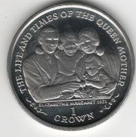 IsleOfManCoin1crown2000UNCLifeoftheQueenMotherElizabethandMargaretin1931TheGreatCoin 1