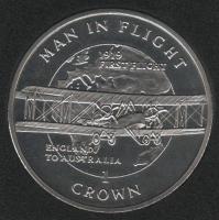IsleOfManCoin1crown1994UNCThemaninflightFirstflighttoAustraliaTheGreatCoin 1