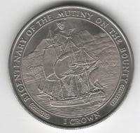 IsleOfManCoin1crown1989UNCMutinyontheshipBountyOption1AlargeCoin 1