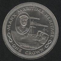 IsleOfManCoin1crown1982UNCShipTheQueenofMonaTheGreatCoin 1