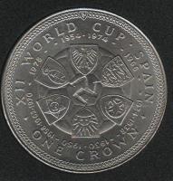 IsleOfManCoin1crown1982UNCWorldCupinSpainCoatsofarmsTheGreatCoin 1