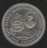 IsleOfManCoin1crown1982UNCShipMayflowerTheGreatCoin 1