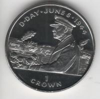 IsleOfManCoin1crown1994UNCDDayOpeningofthesecondfrontin1944Option1Alargecoin 1