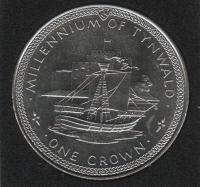 IsleOfManCoin1crown1979UNCTinwaldShipFortressTheGreatCoin 1