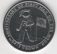 IsleOfManCoin1crown2009UNCSpaceManonthemoon40yearsTheGreatCoin 1