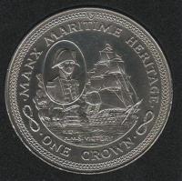 IsleOfManCoin1crown1982UNCShipVictoryTheGreatCoin 1