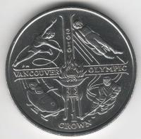 IsleOfManCoin1crown2009UNCWinterOlympicsinVancouverOption1AlargeCoin 1