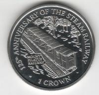 IsleOfManCoin1crown1998UNCRailroadtothemountainPilatusTheGreatCoin 1