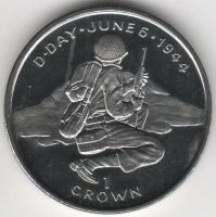 IsleOfManCoin1crown1994UNCDDayOpeningofthesecondfrontin1944Option4AlargeCoin 1