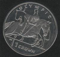 IsleOfManCoin1crown2012UNCOlympicsinLondonin2012HorsebackRidingTheGreatCoin 2