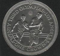 IsleOfManCoin1crown1984UNCOlympicsinLosAngelesRunTheGreatCoin 1