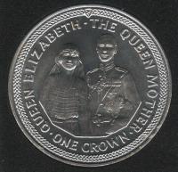 IsleOfManCoin1crown1985UNCQueenMotherOption6AlargeCoin 1