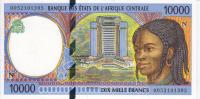 CentralAfricaEquatorialGuineaN10,000milletfrancs20000001