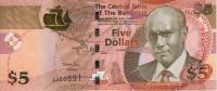 BahamasBanknote5dollarsDzhunkanoCostumes20130001