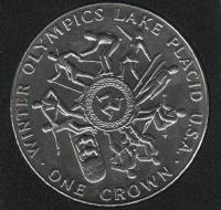 IsleOfManCoin1crown1980UNCWinterOlympicGamesinLakеPlacidTheGreatCoin 1