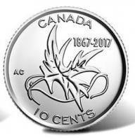 Canada10cents150yearsofCanadaUNC2017