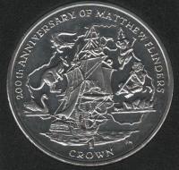IsleOfManCoin1crown2014UNCMattheFlindersResearcherofAustraliaTheGreatCoin 2