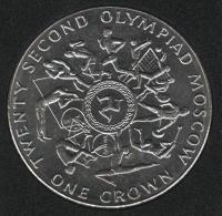 IsleOfManCoin1crown1980UNCOlympicsinMoscowOption2Alargecoin 2