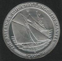 IsleOfManCoin1crown1987UNCSailingFremantleVarietу3TheGreatCoin 1