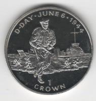 IsleOfManCoin1crown1994UNCDDayOpeningofthesecondfrontin1944Option7AlargeCoin 1