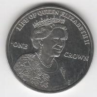 IsleOfManCoin1crown2012UNCLifeofElizabethIIOption2AlargeCoin 1