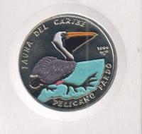 CubaCoin1pesoBirdPelican1994Colored