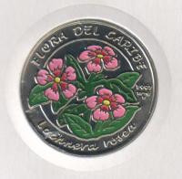 CubaCoin1pesoFlowercataractispink1996Colored