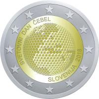 2-euro-Slovenia-2018-pchely