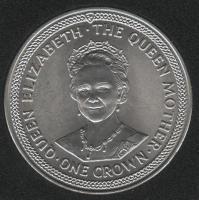 IsleOfManCoin1crown1985UNCQueenMotherOption1Alargecoin 1