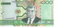 TurkmenistanBanknote1000manatsUNC2005 2