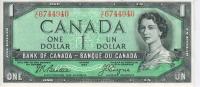CanadaBanknote1dollarUNC195519610001