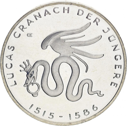 фото Германия 10 евро 2015 «Лукаса Кранах Младший» UNC