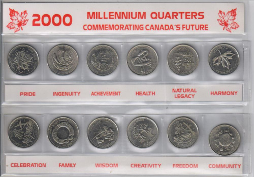 фото Канада набор из 12 монет 2000 VF