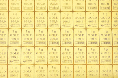 фото Инвестиционный золотой штампованный слиток Золото Au 999,9 1 грамм Valcambi (Швейцария)