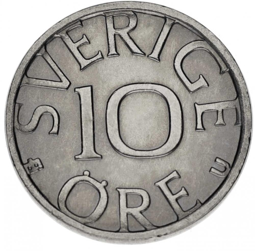 фото Швеция 10 эре 1968-1976 AU-UNC