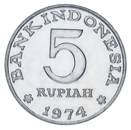 фото Индонезия 5 рупий 1974 UNC ФАО FAO Планирование семьи