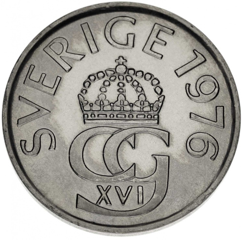 фото Швеция 5 крон 1968-1976 AU-UNC