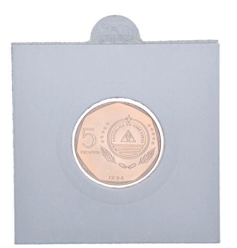 фото Кабо-Верде 5 эскудо 1994 UNC Парусник Бельмира