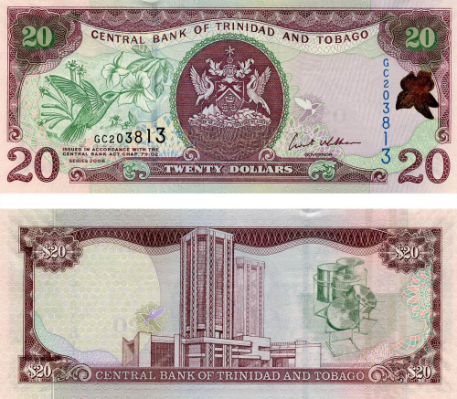 фото Тринидад и Тобаго 20 долларов 2006 UNC (P49a)