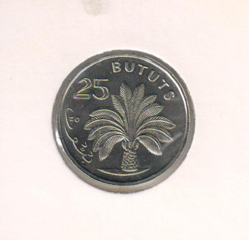 фото Гамбия 25 бутутов 1971 VF (KM#11)
