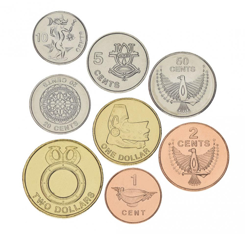 фото Соломоновы острова набор из 8 монет 1996-2012 UNC 1, 2, 5, 10, 20, 50 центов, 1, 2 доллара