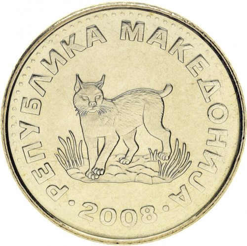 фото Македония 5 денаров 2008 UNC